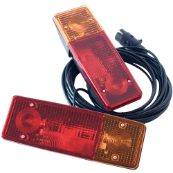ŚWIATŁA LAMPY ZESTAW PRZYCZEPA ROLNICZA CIĄGNIK 7P